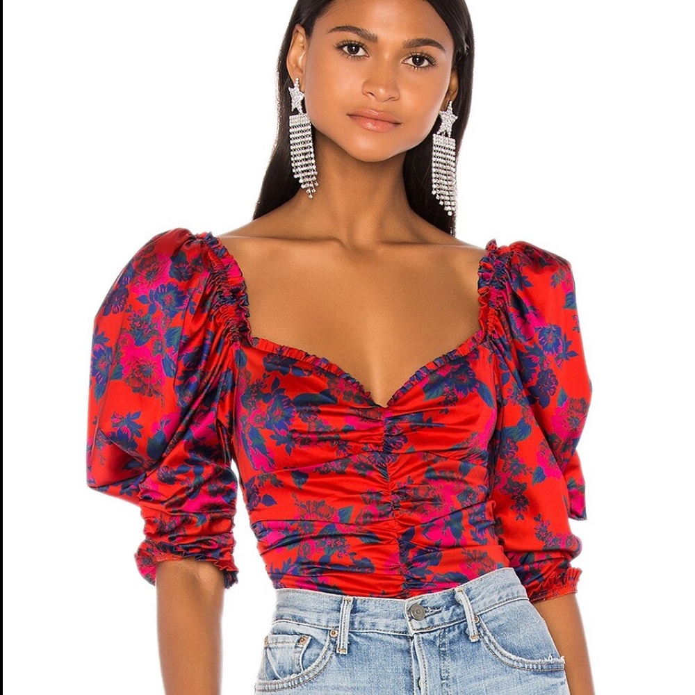 For love and lemons Monet floral body suit